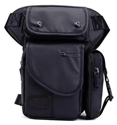 Image de Sacoche tactique pour hommes, modèle Oxford, imperméable, couleur noire, taille M, référence #08