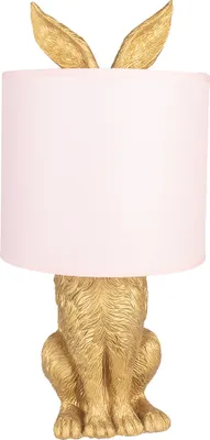 Produktbild von Clayre & Eef Tischlampe Kaninchen Ø 20x43 cm Goldfarbig Polyresin