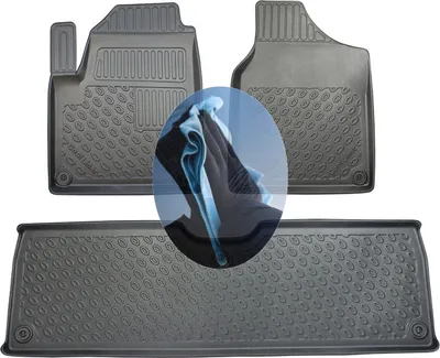Produktbild von Z509073 TPE-Gummifußmatten kompatibel mit  Ford Galaxy  1 WGR Vor-Facelift Van Kombi 5-türer 1995-2000 5Sitze
