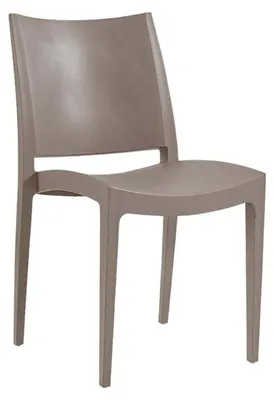 Image de Chaise de restaurant en POLYPROPYLENE Taupe pour Exterieur