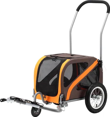Obrázok produktu pre Blue Bird príves na bicykel Dog Mini 12" pre montáž na nápravu hnedý/oranžový