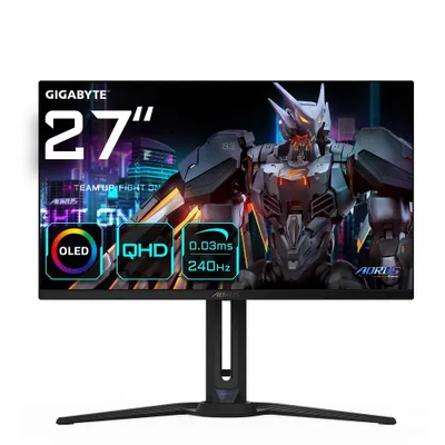 Produktbild von GIGABYTE AORUS FO27Q2, 27palcový herní monitor, 240 Hz, OLED, FreeSync Premium