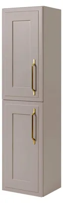 Produktbild von Rodan Badezimmer Hochschrank Classic 136 cm Kaschmir - schmaler Badschrank mit Soft Close