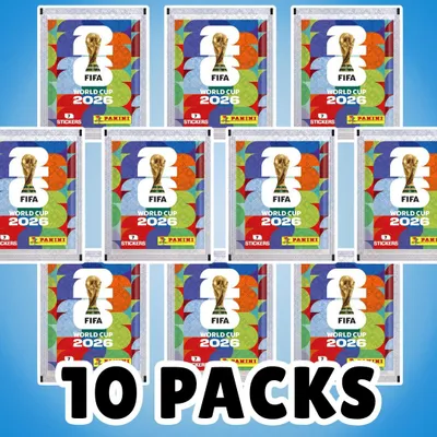 Produktbild von 10x Fifa World Cup 2026 Sticker Tüten – 7 Sticker je Tüte – insgesamt 70 Stickern