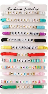 Produktbild von Freundschaftsarmbänder, vom Taylor-Album inspiriertes Armband-Set, Freundschaftsarmbänder-Set