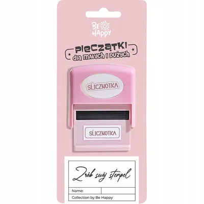 Zdjęcie produktu dla Pieczątka dla dzieci z napisem ŚLICZNOTKA stemple stempelki dla dziewczynki