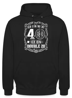 Produktbild von Spreadshirt 40. Geburtstag | Nicht 40 Double 20 Uni Hoodie, 4XL, Schwarz