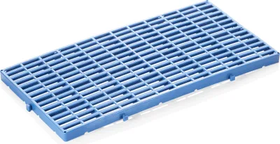 Zdjęcie produktu dla System kratek podłogowych niebieski tworzywo HDPE 59 x 29,5 x 2,5 cm