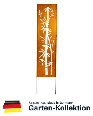 Produktbild von HOME DELUXE - Rost Sichtschutz - AURELIA - 230 x 50 x 1,5 cm, wetterbeständig, edle Rostoptik I Gartenstecker Rostschild Sichtschutz Deko aus Rost
