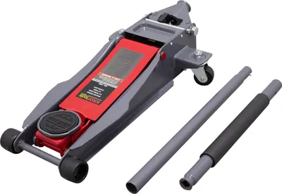 Immagine prodotto di Cric idraulico a carrello, ribassato a doppio pistone – sollevatore per auto con ruote orientabili a 360°, 2.5 tonnellate, Kroftools