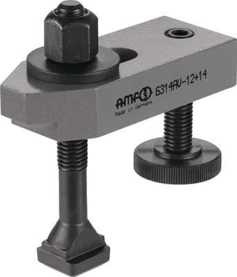 Obrázek produktu pro Upínací rameno AMF č. 6314AV 20-M20x20x160 stupňovité s nastavitelným opěrným šroubem - 74658