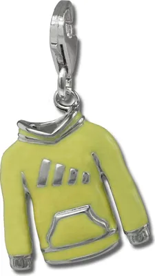Produktbild von SilberDream Charm Anhänger Kapuzenpullover gelb 925er Silber Emaille FC885Y