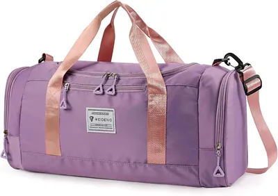 Image de Sac de sport avec compartiment à chaussures et compartiment pour les vêtements mouillés, 28 litres, imperméable, dimensions : 22 x 53 x 24 cm, idéal pour le sport et les week-ends