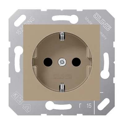 Produktbild von Jung CD5120BFBB SCHUKO SteckdosefürKlappdeckel