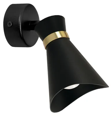 Obrázek produktu pro Stropní svítidlo LORETA E14 1-light v černé/zlaté barvě - Elegantní řešení osvětlení pro váš domov