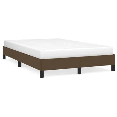 Immagine prodotto di vidaXL Struttura letto senza materasso marrone scuro 120x190 cm tessuto