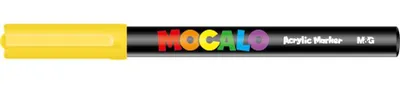 Image de Marqueur acrylique Mocalo 1 mm jaune M&G - 518