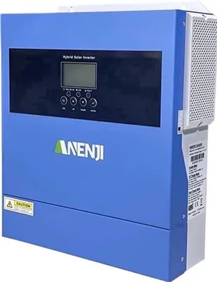 Zdjęcie produktu dla Hybrydowy falownik solarny 4000 W, 24 V, z Wi-Fi - fala sinusoidalna - MPPT 100 A - do akumulatorów LiFePO4 - kompaktowy, wymiary 45x35x16 cm