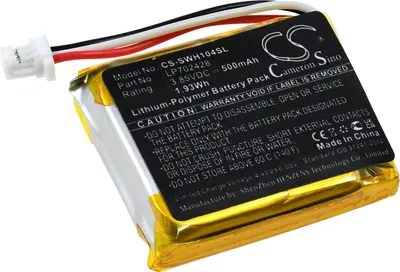 A close-up shot of a lithium-polymer battery pack with wires and a connector.