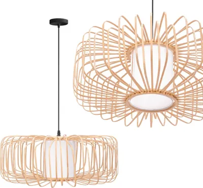 Image de Lampe Suspendue Toolight APP1376-1CP Boho Beige