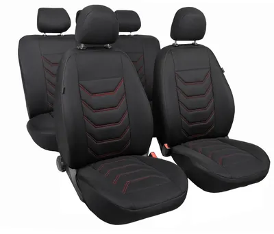 Produktbild von Autobezüge Sitzbezüge Schonbezüge Sitzbezüge Sitzschoner car covers Comfort Komplett Set Universal (Rot)