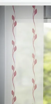 Produktbild von Neusser Collection Flächenvorhang Ranke rot, 60 x 280 cm