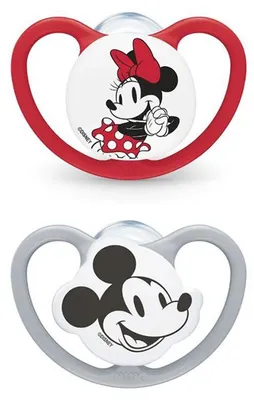 Produktbild von Nuk Baby Schnuller Silikon 6-18 Monate Minnie Mouse 2 Stück