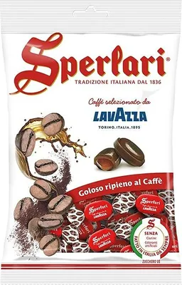 Produktbild von Sperlari - Bonbons mit Lavazza Gourmet Kaffeefüllung, glutenfrei, einzeln verpackt - 18 Beutel à 175g