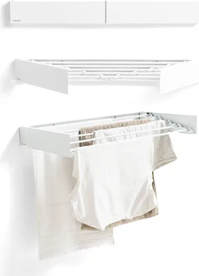 Produktbild von Klappbarer, ausziehbarer, einziehbarer Wand-Wäscheständer Dryva 80 InnovaGoods