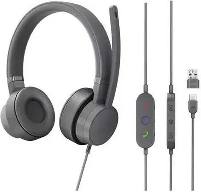 Image de Lenovo Go - Casque - supra-aural - filaire - réduction de bruit active - USB-C