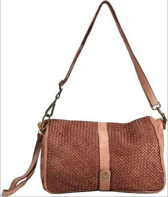 Produktbild von BZNA Berlin Bag Lola Rosa Italy Designer Clutch Umhängetasche Damen Handtasche Schultertasche Tasche Leder Shopper Neu