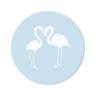 Produktbild von MuchoWow® Mauspad Mousepad Flamingo - Scherenschnitt - Pastell 40x40 cm - Mousepads - Maus Mat - Pad - Mausunterlage - Schreibtisch Accessoires