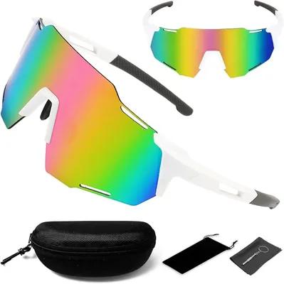 Produktbild von Fahrradsonnenbrille polarisiert, UV 400 Schutz, winddicht, fuer Outdoor-Aktivitaeten