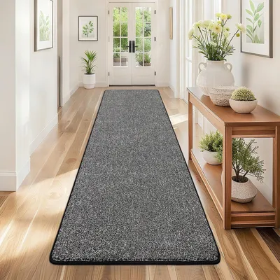 Productafbeelding van Lange, zwarte vloerkleden, 60x240 cm