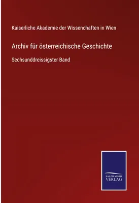 Produktbild von Archiv für österreichische Geschichte
