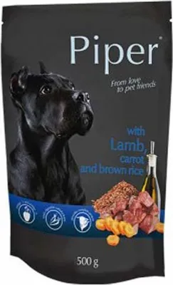Produktbild von Nassfutter Dolina Noteci Piper Animals Lamm-Reis-Karotte 500 g