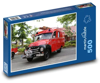 Produktbild von martinpuzzle - Puzzle 500 Teile - Feuerwehr - Feuerwehrauto
