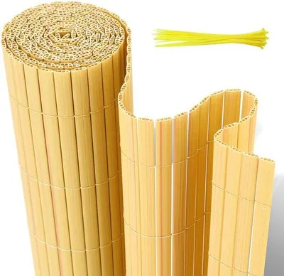 Immagine prodotto di Pannello protettivo in PVC per balconi e recinzioni da giardino - 0,9 x 4 m - Lamelle per la privacy