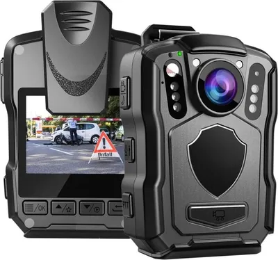 Produktbild von Bodycam M5 2K für Polizei, 88x66x34mm, 64GB, IP67, Nachtsicht 10m, 15h Aufnahmezeit, 48MP Foto, 170° Blickwinkel, 2,0 Zoll Display