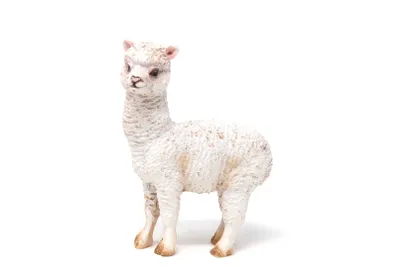 Produktbild von Dekofigur Poly - Weißes Alpaka - 7,5cm