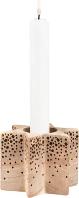 Obrázok produktu pre Vianočná drevená hviezda LIVING stredná 9,5x8,5x7cm