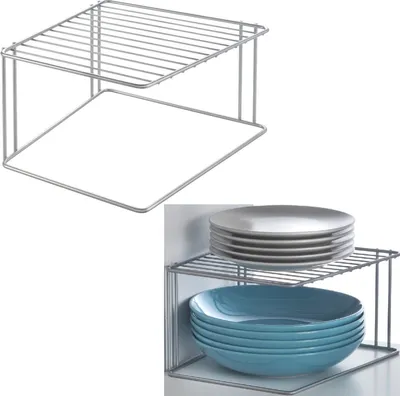 Produktbild von Metaltex BOXE 2-Ebenen-Eckschrank. Ausführung Polytherm® Grau