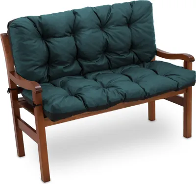 Produktbild von Palettenkissen und Bodenkissen für Palettensofa, Rückenkissen Bett 100x100 cm – Bequeme Europaletten Auflagen, Ideal für Innen und Außen Nutzung, grün