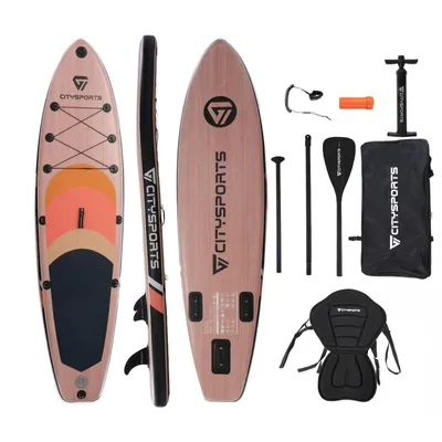 Produktbild von Stand Up Paddle Set 320x80x15 cm Belastbar bis 160kg SUP-Paddel Aufblasbar Stabil Leicht Komplett Set Tragetasche Paddel