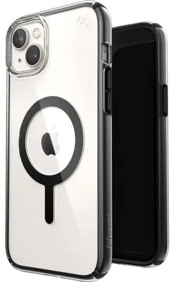 Produktbild von Speck Presidio Perfect Clear Geo, Cover, Apple, iPhone 15 Plus, iPhone 14 Plus, 17 cm (6.7"), Transparent, Schwarz