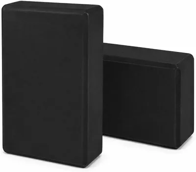 Image de Ensemble de deux blocs de yoga, dimensions : 29,9 x 22,9 x 7,6 cm, antidérapants, pour yoga et pilates