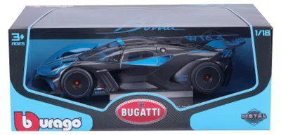 Obrázok produktu pre BBURAGO Bugatti Bolide, Model superšportového automobilu, predmontovaný, 1:18, Bugatti Bolide, Akékoľvek pohlavie, Kov, Plast