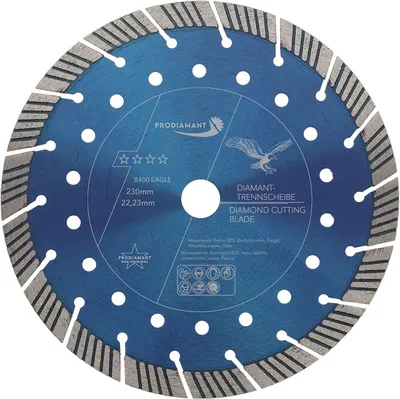 Zdjęcie produktu dla PRODIAMANT Diamentowa tarcza tnąca 230 mm do murów, betonu, dachówek, cegieł,