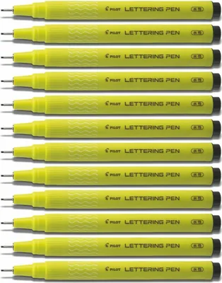 Produktbild von Pilot Fineliner Lettering Pen 1.0 - 12er-Set schwarz