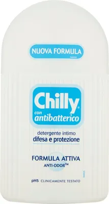 Produktbild von 6x Chilly, Intimreiniger mit antibakterieller Wirkung,Intimhygienereiniger mit Abwehr und Schutzwirkung Thymian und Salbeiduft PH 5, 200ml+Polpa 400g